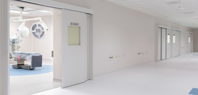 Cleanroom Door in a hospital