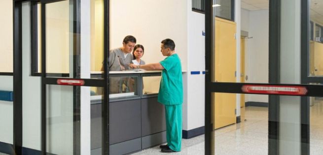 Hospital door