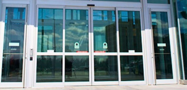 automatic door signage