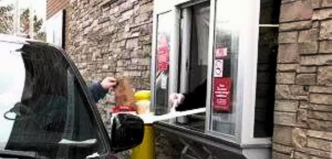 ordering in drive thru