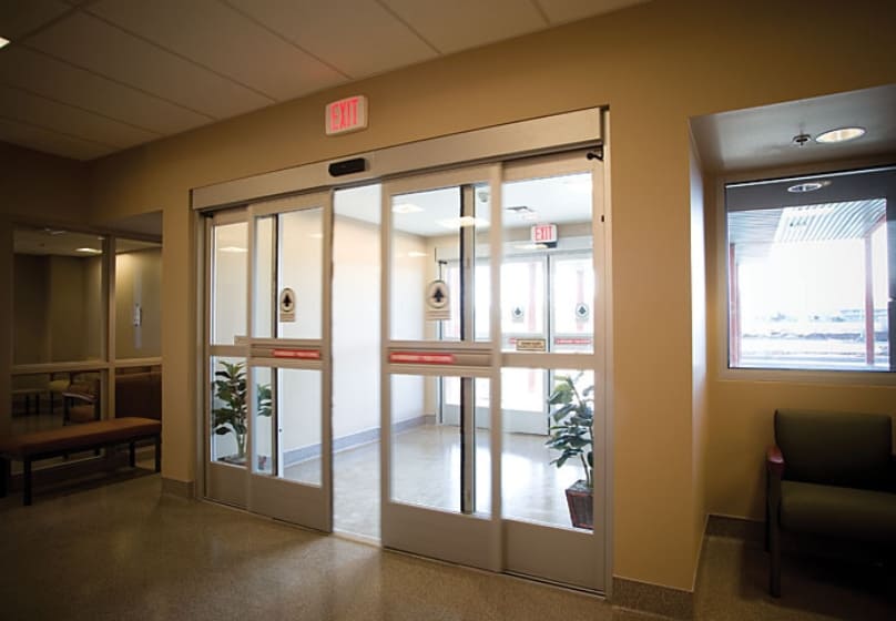 Slide Recessed Panic Commercial Automatic Door