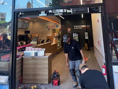 Horton Door Installation Dunkin' Donuts